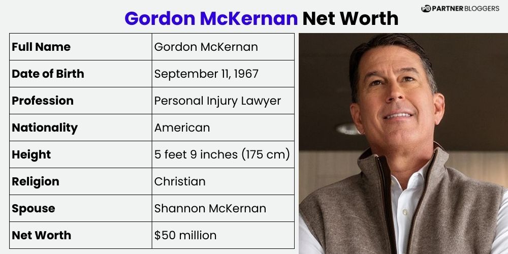 gordon mckernan net worth