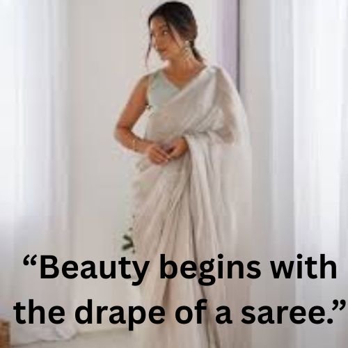 Beauty begins with the drape of a saree