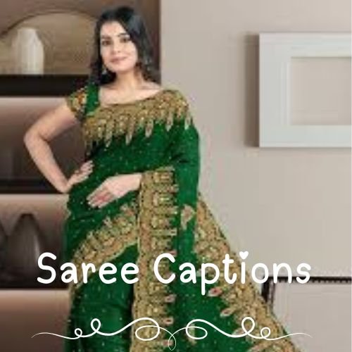 Saree Captions